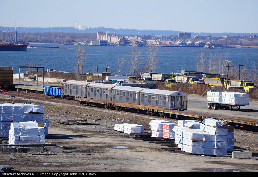 R32's will be de-trucked ad loaded onto flatcars